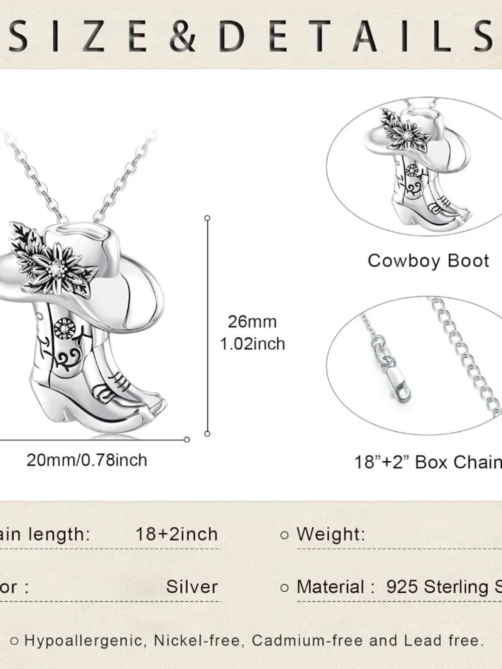 Women's Boot A Sterling Turquoise Pendant Highland Cow Skull Western Necklace
